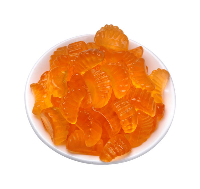 Помадки оранжевого Веган плода витаминов детей вкуса камедеобразного форменного халяльного камедеобразные