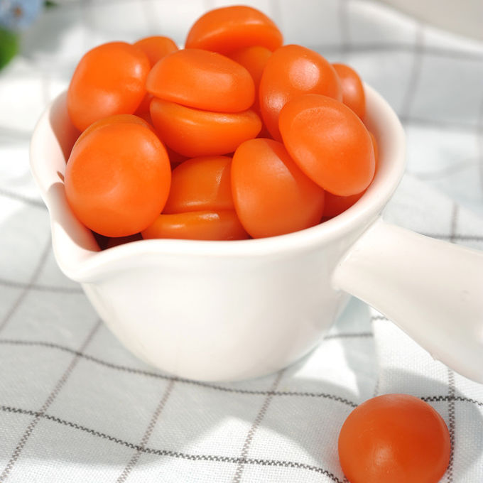 Шарик витаминов плода Эастерс лутеина покрытия масла камедеобразный сформированный с оранжевым вкусом